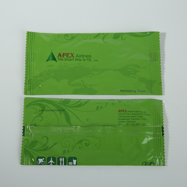  Disposable Individually Wrapped Soft Hand Face Cleaning Airline Wet Wipes-MJ1003