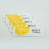 Eco-friendly Soft Small Pack Lemon Fresh Hand Cleaning Restaurant Wet Wipes-MJ004