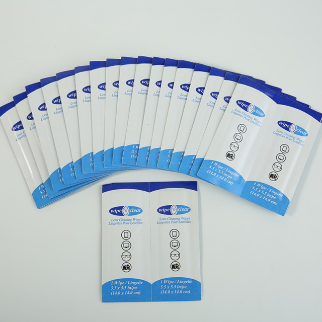 Using lens cleaning wipes safely on glasses and camera equipment