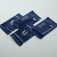  Disposable Individually Wrapped Soft Hand Face Cleaning Airline Wet Wipes-MJ1004