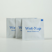  Disposable Individually Wrapped Soft Hand Face Cleaning Airline Wet Wipes-MJ1006