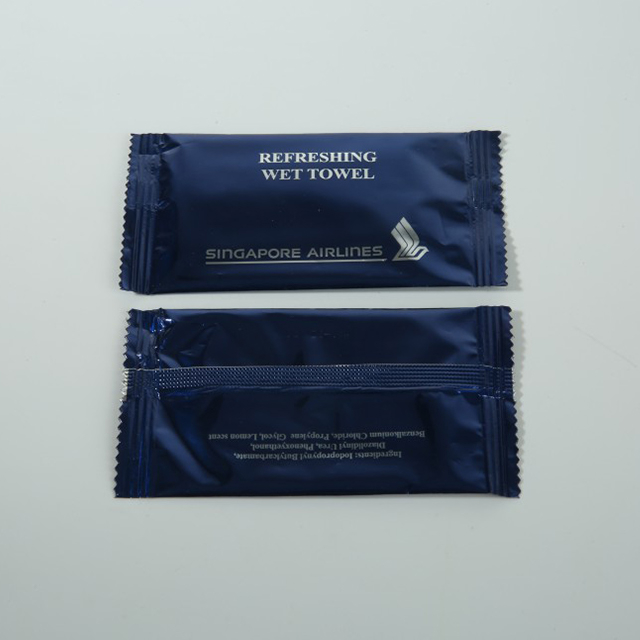  Disposable Individually Wrapped Soft Hand Face Cleaning Airline Wet Wipes-MJ1004